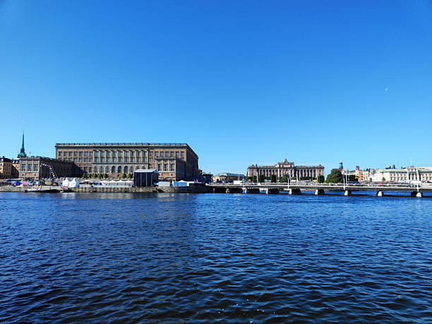 Stockholm, capital of Sweden, seen from the Baltic Sea