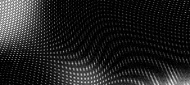 Abstract digital wave of particles. Futuristic point wave. Technology background.
