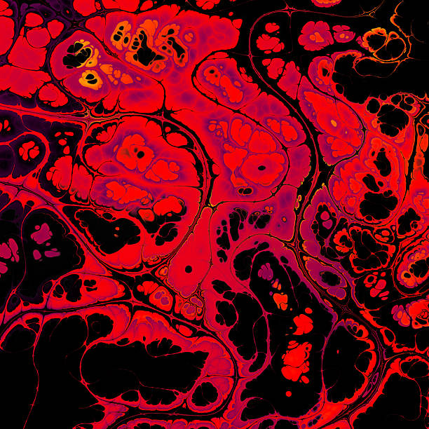 istock Abstract colorful wavy groovy psychedelic background. Abstract marbleized effect background. 2240933874