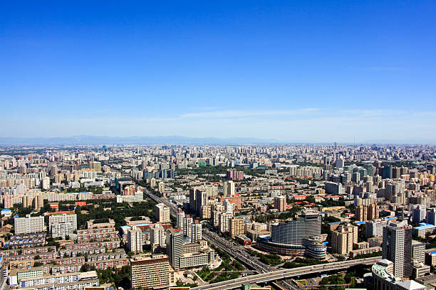 Beijing city scenery, aerial photos