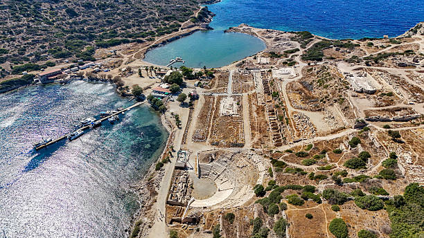 Knidos Ancient City by the Sea - Drone view