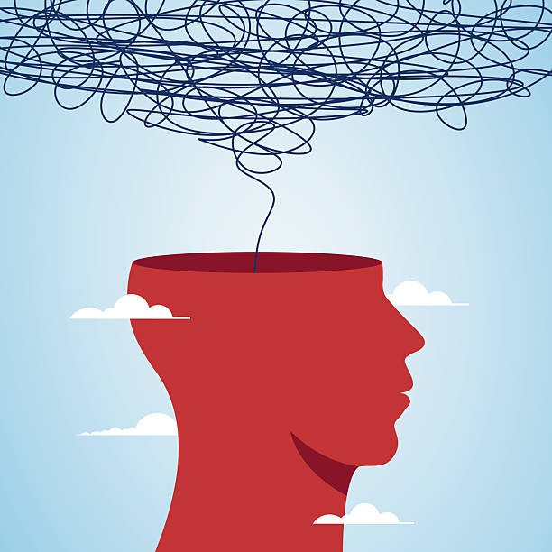 istock Abstract Illustration of Human Stress Represented by Tangled Thoughts in Mind 2240939156