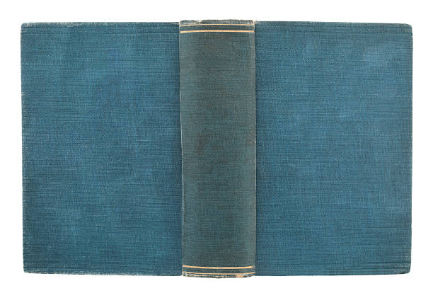 istock Fully unfolded antique book cover with aged leather texture and vintage look, isolated on transparent background 2240941798