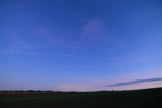 istock Night sky with stars atmospheric landscape. 2240943989