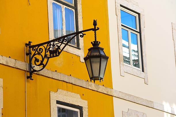 Traditional Portuguese colourful house(s) in historical center of Lisbon