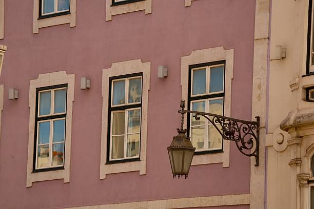 Traditional Portuguese colourful house(s) in historical center of Lisbon