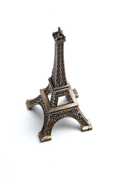 istock Eiffel Tower Souvenir Statuette On White Background 2240952915