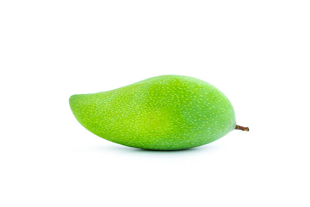 istock Green mango fruits isolated on white background, Fresh green mango 2240956932