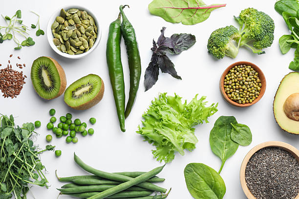 istock Superfood. Different healthy products on white background, flat lay 2240959866