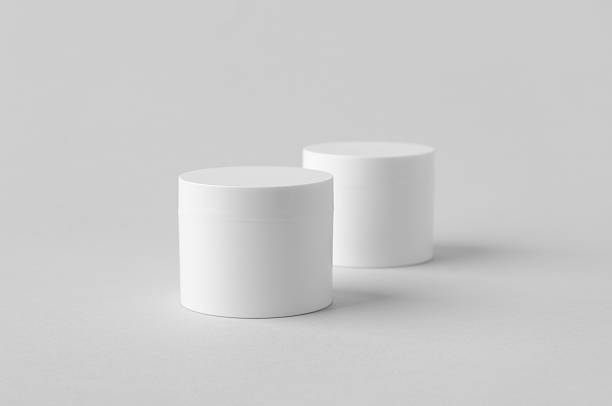 istock White plastic cosmetic cream jar mockup on neutral background 2240960927