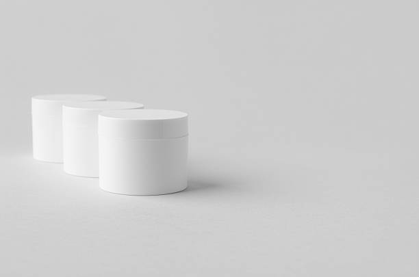 istock White plastic cosmetic cream jar mockup on neutral background 2240960931