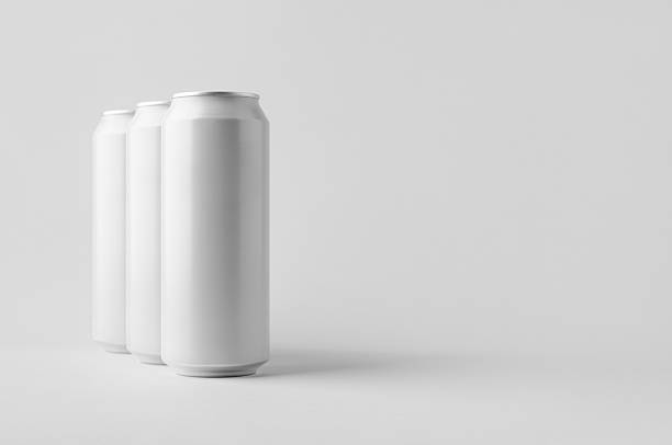 istock White large tall beer or soda aluminum can mockup. 2240960965