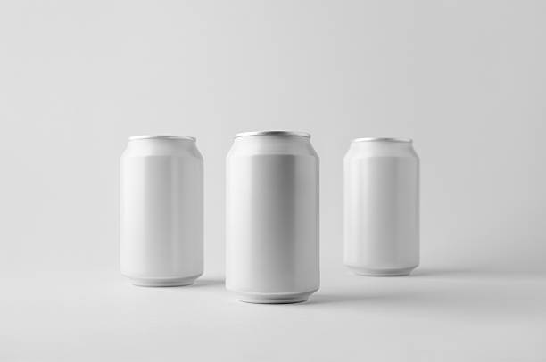 istock White small beer or soda aluminum can mockup. 2240960993