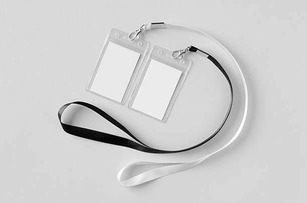 istock ID Card holder mockup with lanyard, vertical 2240961465