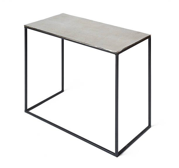 istock Stylish metal coffee table isolated on white 2240962979