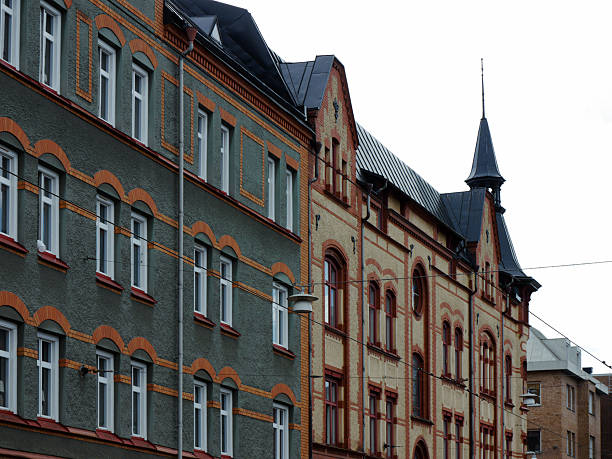 Low angle view of buildings against sky