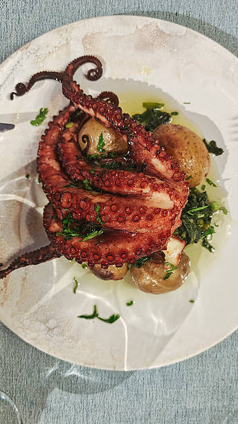 istock Grilled Octopus with Potatoes and Greens 2240965525