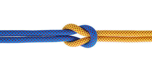 istock Ropes with reef knot on white background 2240966333