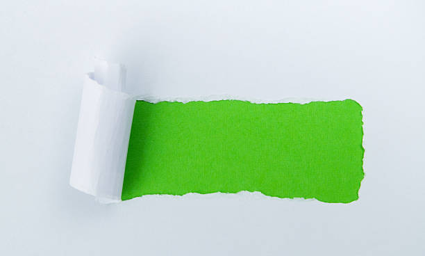 istock Torn white paper revealing green background 2240966398