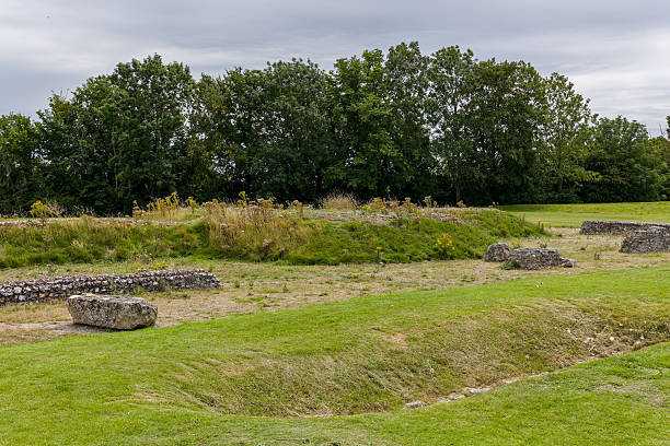 istock Historic Earthworks at Richborough Fort, UK 2240972628