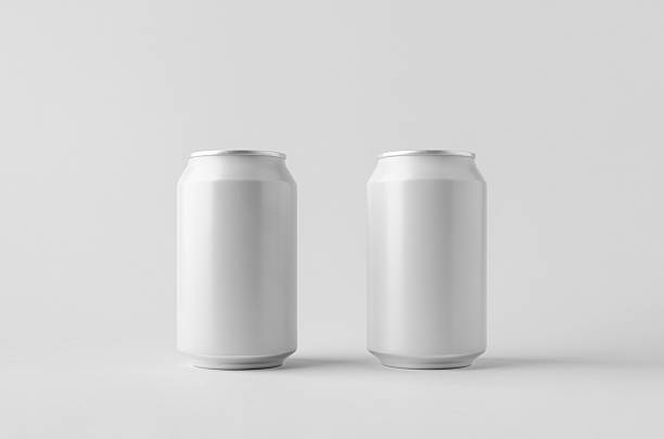 istock White small beer or soda aluminum can mockup. 2240975317