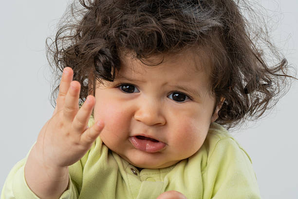 istock Adorable expressive little girl 2240976778