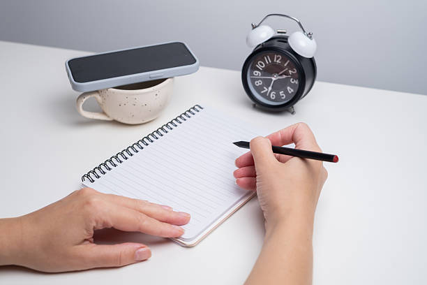 istock Day off - workplace message in the office. Concept of absence from work and day off 2240980904
