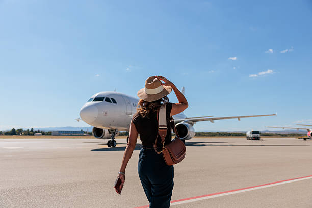 istock Woman on Airport Runaway 2240981299