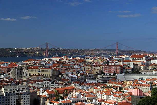 Lisbon seen from Sao Jorge Castle, Portugal