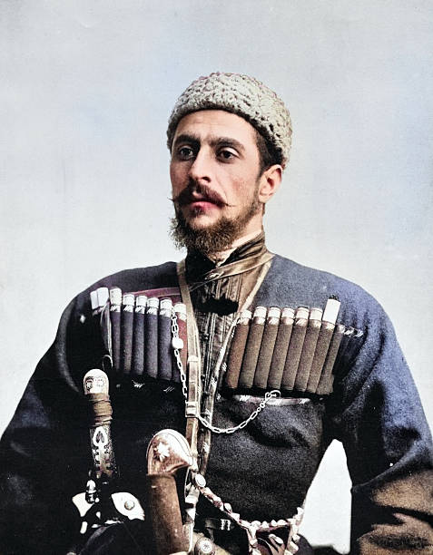 Portrait of common people from 1894: Ivan Makarozdze, Don Cossack