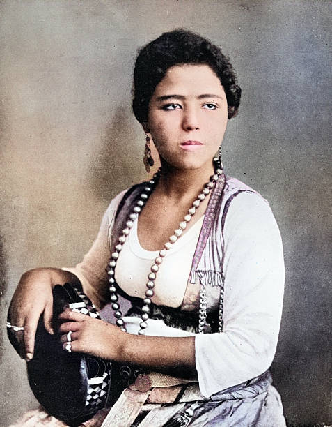 Portrait of common people from 1894: Amina, Egyptian