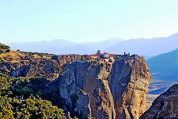 istock Meteora region in Greece with famous cliffs and buildings on top 2241000217