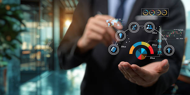 istock online statistics and data analytics income table graph Business growth expenses, investment stocks, product production, product sales 2241000595