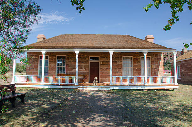 Fort Davis was established in the Davis Mountains of West Texas in 1854 to protect the San Antonio - El Paso Road from Comanche, Apache and Kiowa raids. The fort hadfour companies of Buffalo Soldiers assigned to its location to help fight in the Indian Wars;