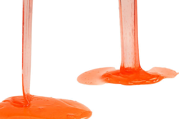 istock Red slime toy isolated on a white background. 2241004561