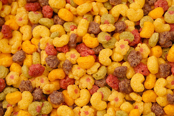 istock Sweet crunchy cornflakes as a background. Top view. 2241004568