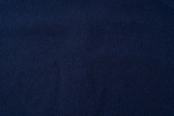 istock Navy blue merino wool sweater texture as background. Top view. 2241004591