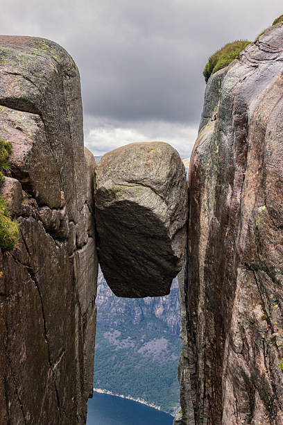 istock Hiking trail to the famous Kjerag stone (Norway) 2241005302