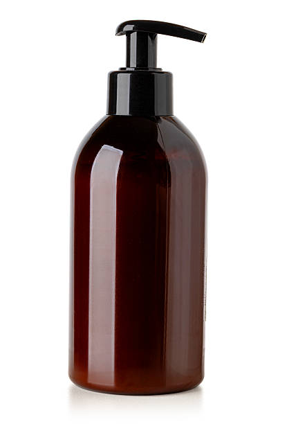 istock Brown cosmetic pump bottle dispensing liquid soap 2241011339