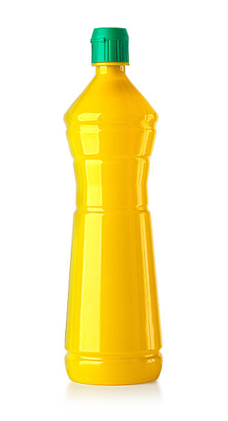 istock Lemon juice plastic bottle with green cap 2241011378