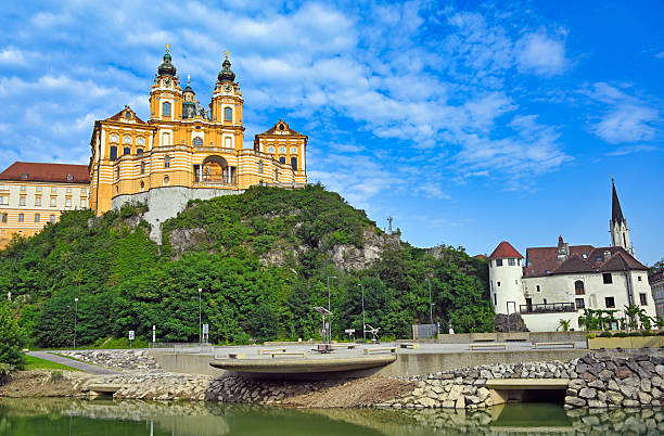 istock Melk Abbey Monastery cityscape, Wachau valley, Austria 2241018955