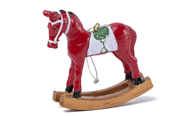 istock Christmas wooden horse isolated 2241025639