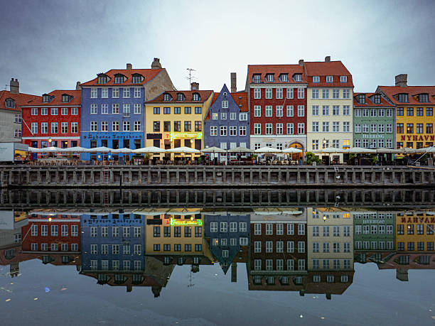 Colorful houses in Nyhavn Copenhagen
