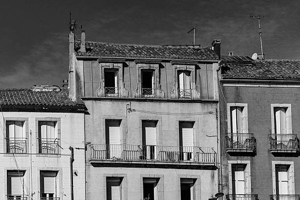 istock French homes in black and white 2241030280