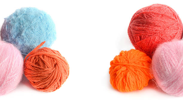 istock Colorful Yarn Balls with Central White Copy Space 2241039502