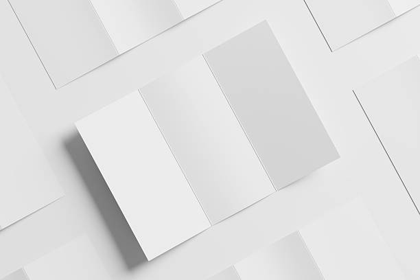 istock A4 Trifold Brochure White Blank 3D Rendering Mockup 2241048296