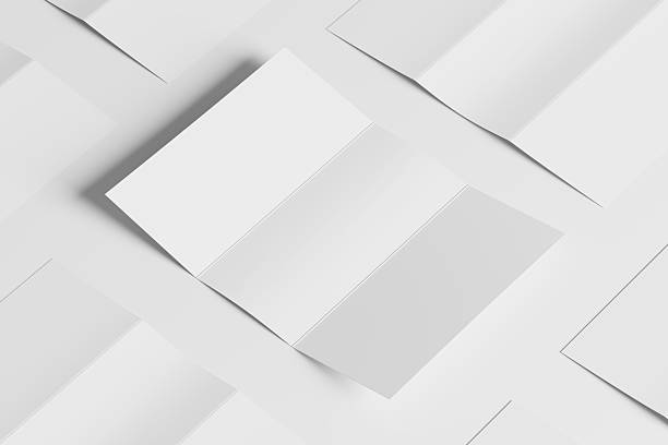 istock A4 Trifold Brochure White Blank 3D Rendering Mockup 2241048350