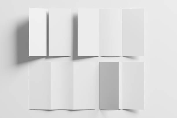 istock A4 Trifold Brochure White Blank 3D Rendering Mockup 2241048915