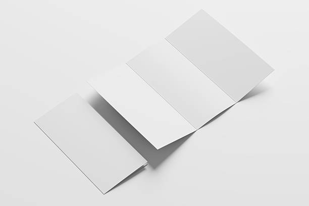 istock A4 Trifold Brochure White Blank 3D Rendering Mockup 2241049179