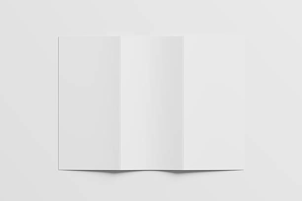 istock A4 Trifold Brochure White Blank 3D Rendering Mockup 2241049259